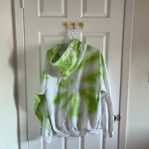 Green Tye Dye Hoodie - Picture 2 of 2